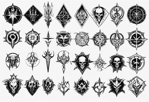 Warlock emblem tattoo idea