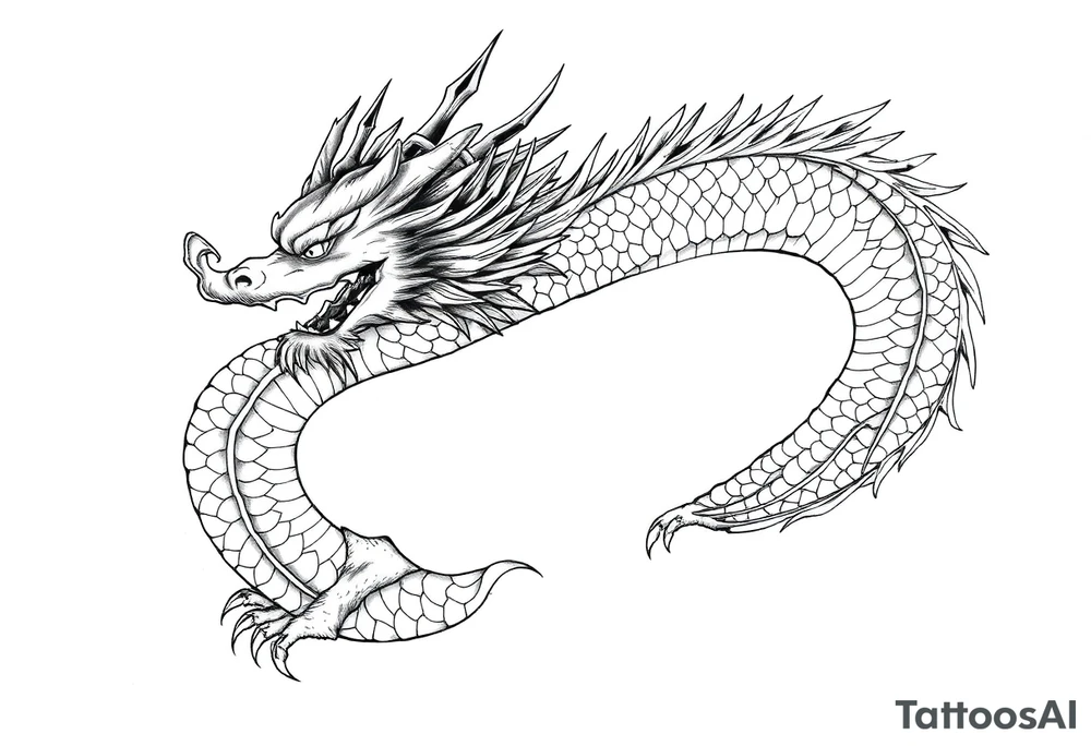 dragon tattoo idea