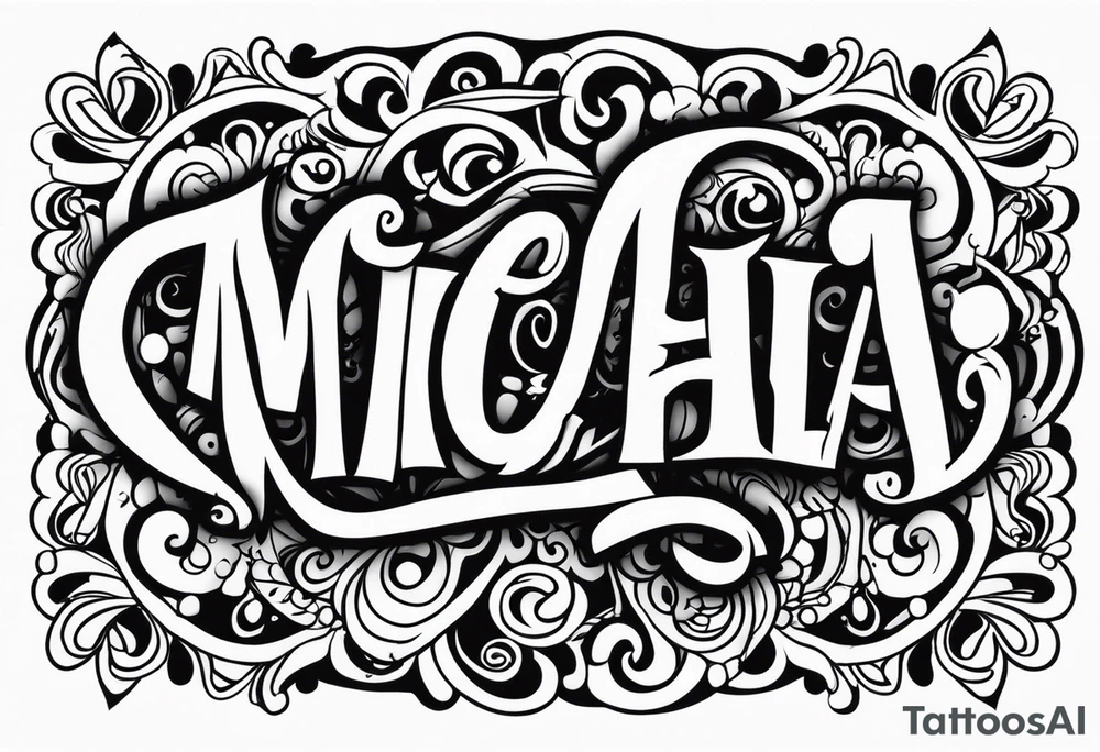 My kids names Michael and Mikeyla tattoo idea
