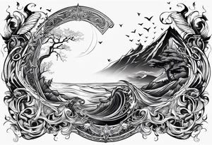 Amalgamate the names Adamczyk- Midjord tattoo idea