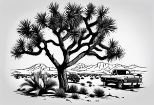 Joshua tree tattoo idea