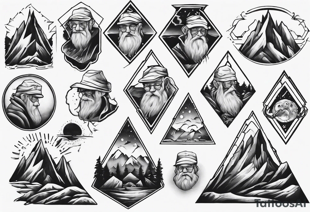 Old man on the mountain New Hampshire tattoo idea
