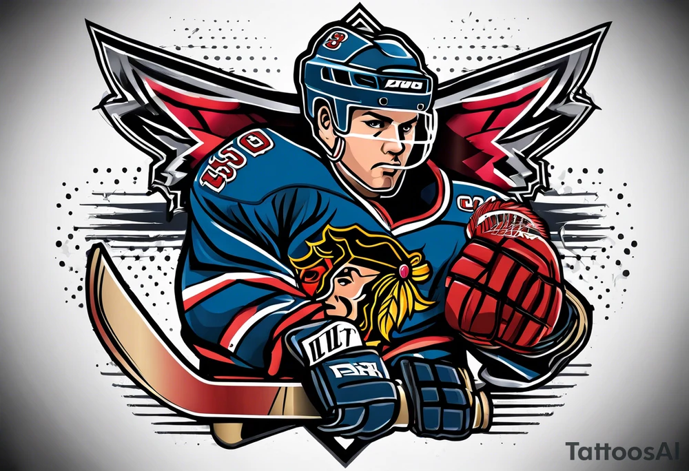 hockey tattoo tattoo idea