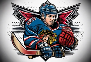 hockey tattoo tattoo idea