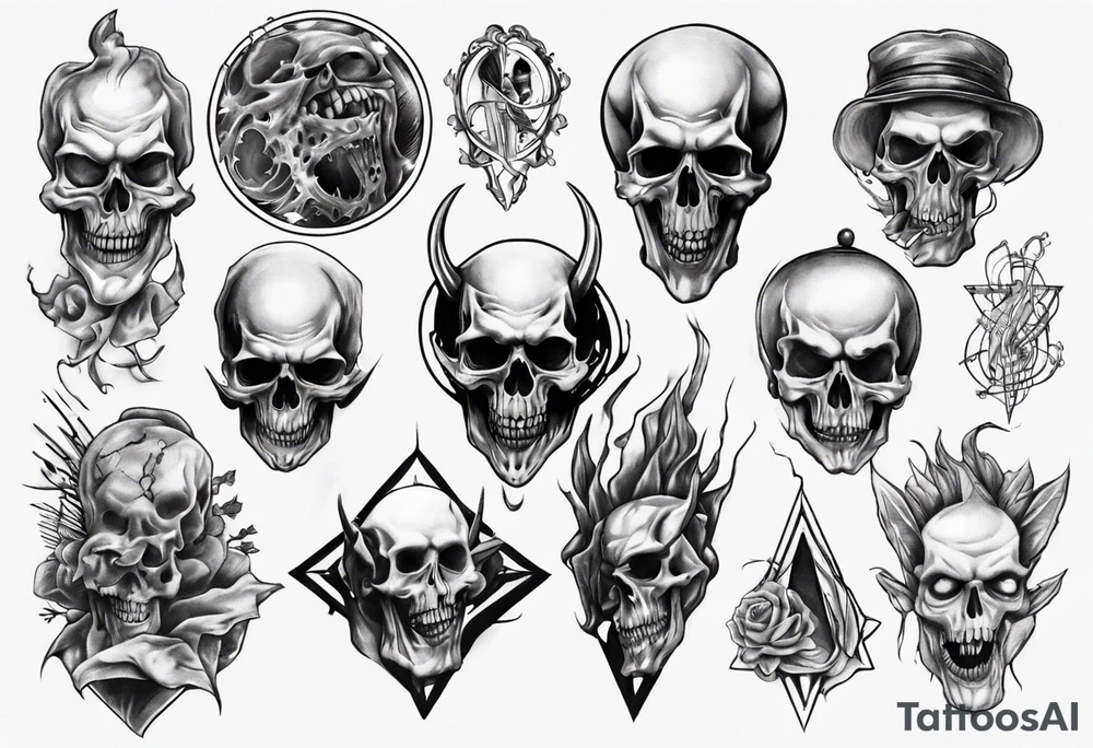 evil realism tattoo idea