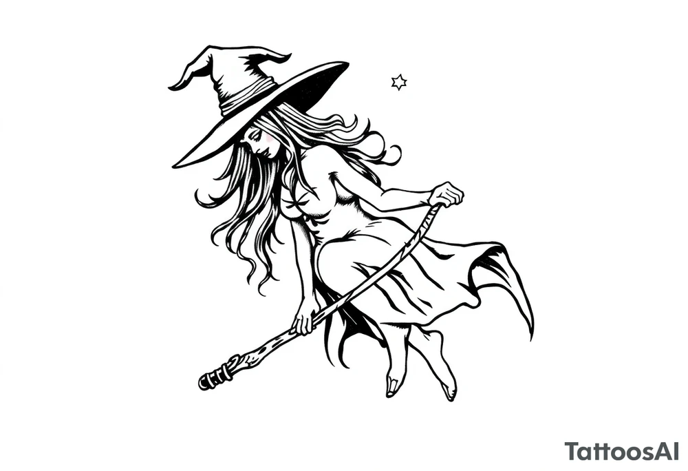 Witchy tattoo tattoo idea