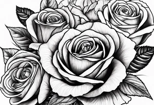 A bunch of roses tattoo idea