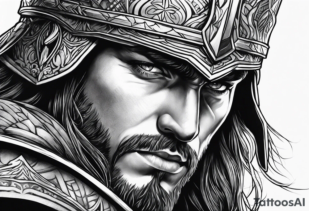 Christian warrior tattoo idea