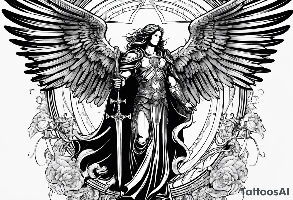 archangel michiel, christian tattoo idea