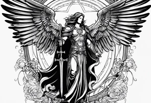 archangel michiel, christian tattoo idea