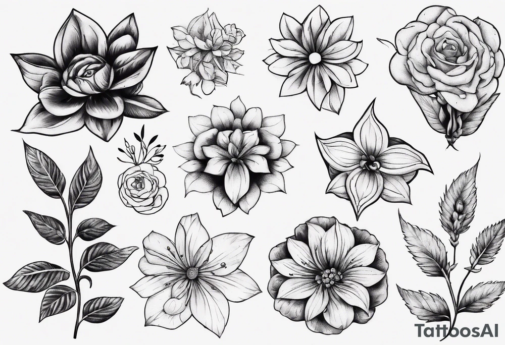 Flower gernade tattoo idea