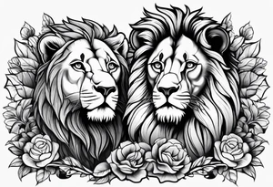 Family of lions tattoo idea