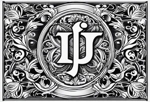 Initials JC tattoo idea