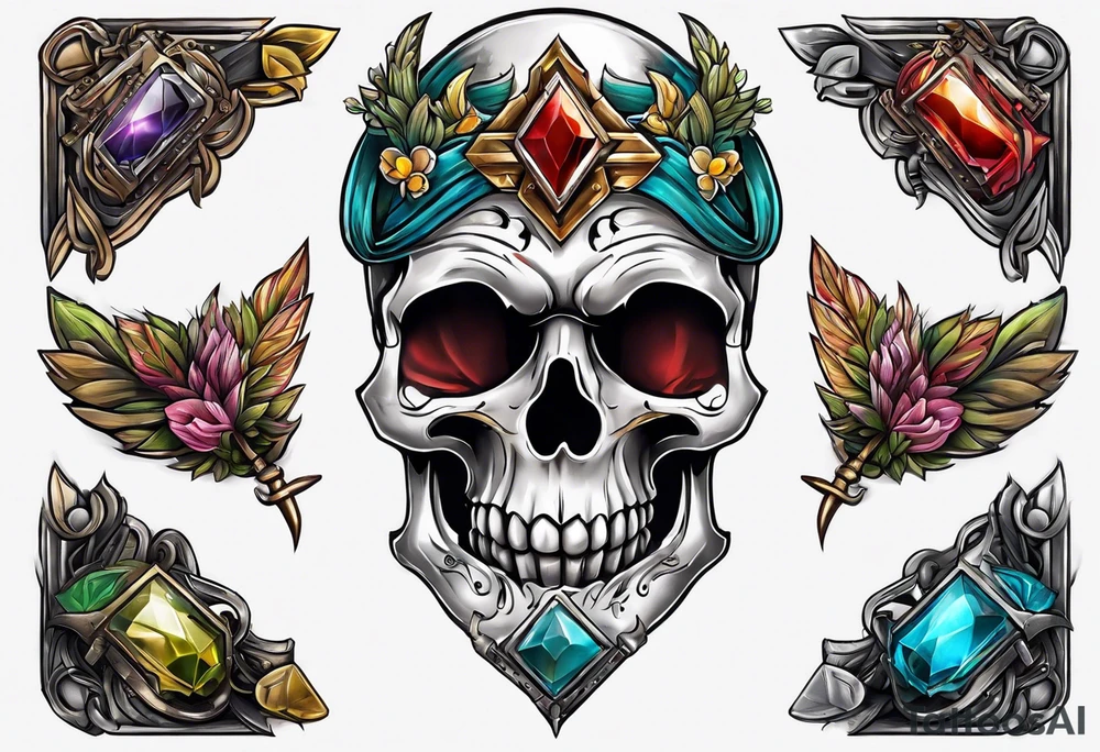 A weapon tucked into my beltline tattoo idea