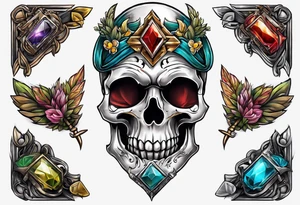 A weapon tucked into my beltline tattoo idea