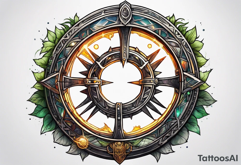 Star Wars, Warhammer 40K centered around the one Ring from Lord of the Rings tattoo idea