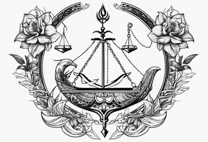 Scorpio with Libra with Pices tattoo idea