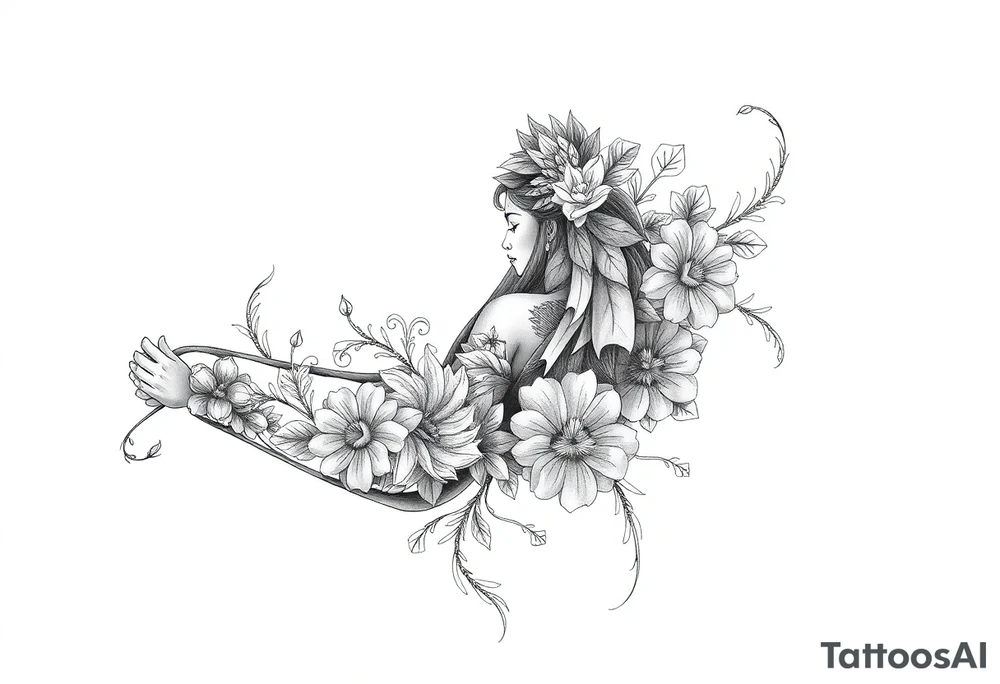 Filipino themed with babayin that represents resilience and courage tattoo idea