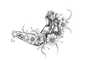 Filipino themed with babayin that represents resilience and courage tattoo idea