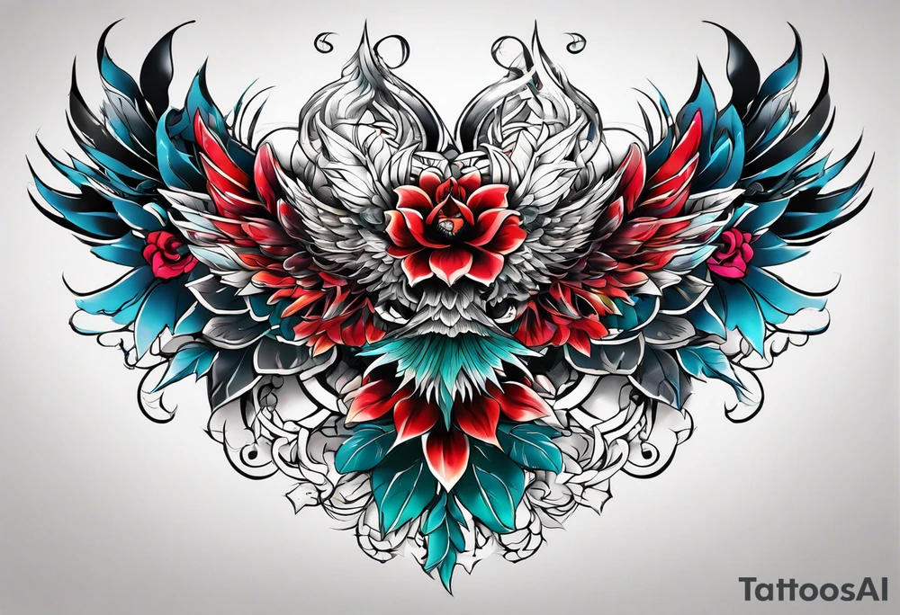 Semi muscular back tattoo that is inspired by the yakoza tattoos tattoo idea