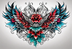 Semi muscular back tattoo that is inspired by the yakoza tattoos tattoo idea