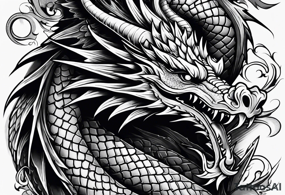 Dragon tattoo idea