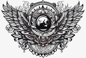 black freedom tattoo idea