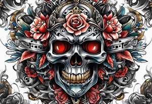 Hidden blade tattoo idea