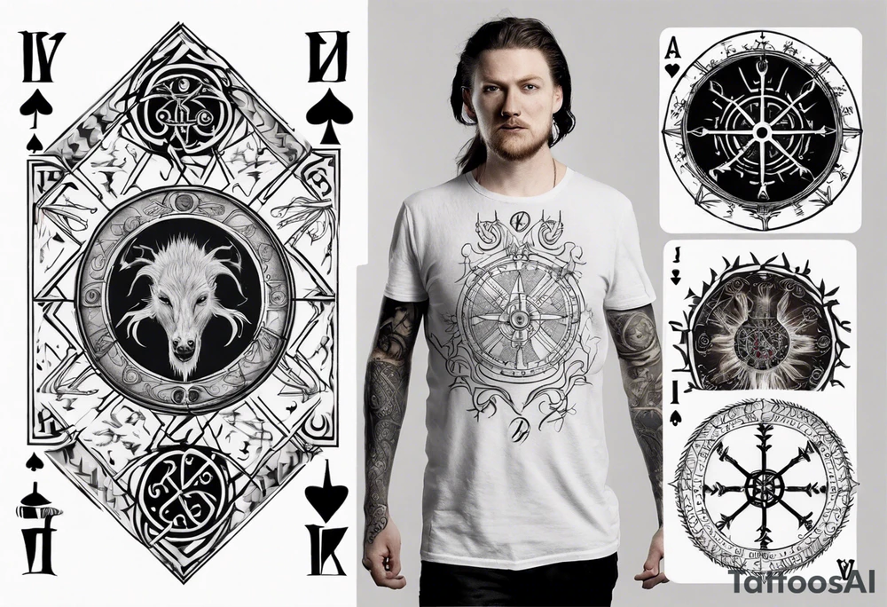 Vegvisir, Lord of the Rings, Playing Card, tattoo idea