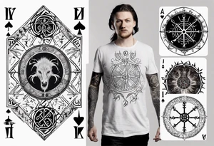 Vegvisir, Lord of the Rings, Playing Card, tattoo idea