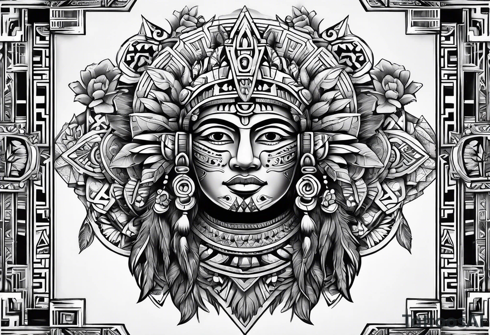 Aztec tattoo idea