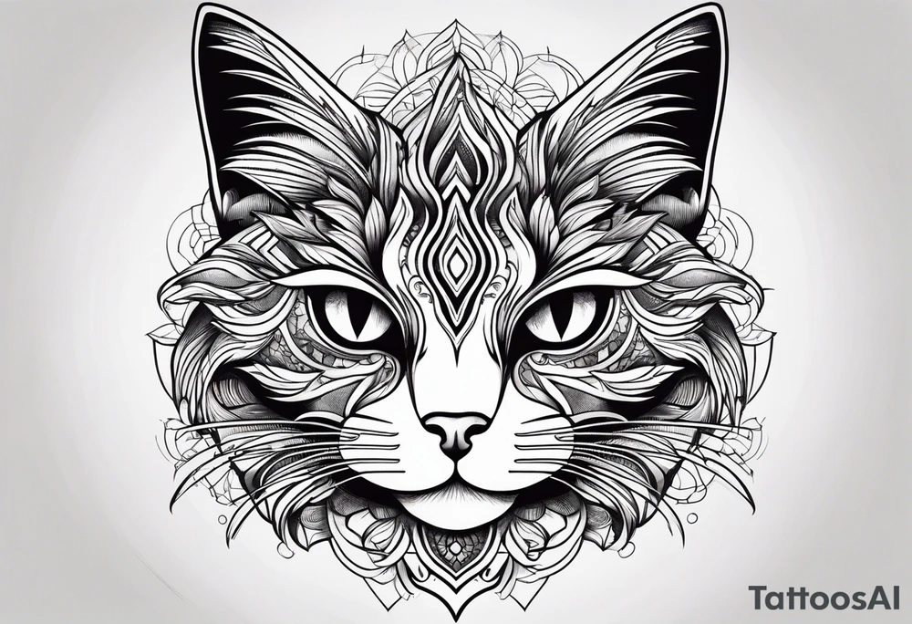 Black Cat tattoo idea