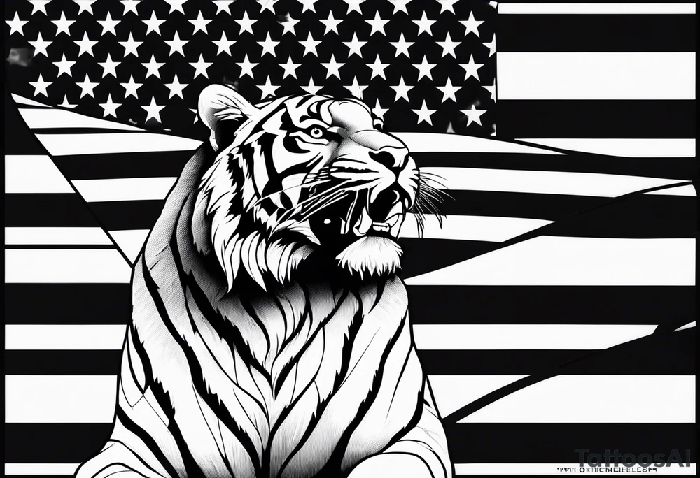 Michelangelo, U.S. flag, U.S. Air Force, tiger tattoo idea