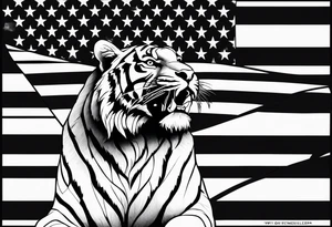 Michelangelo, U.S. flag, U.S. Air Force, tiger tattoo idea