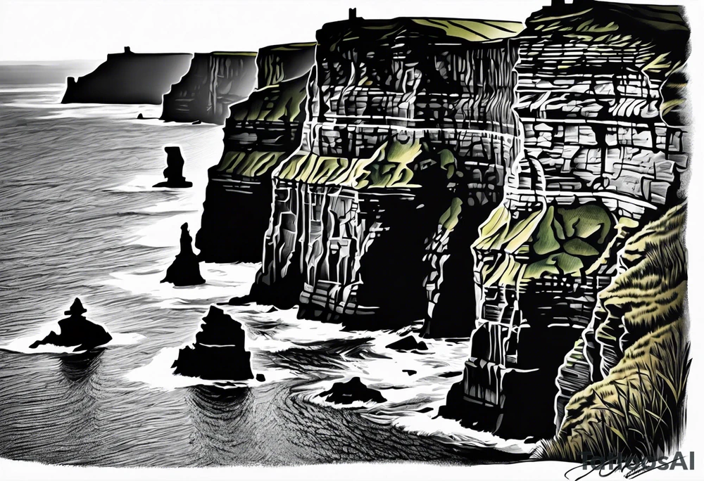 Cliffs of Moher tattoo idea