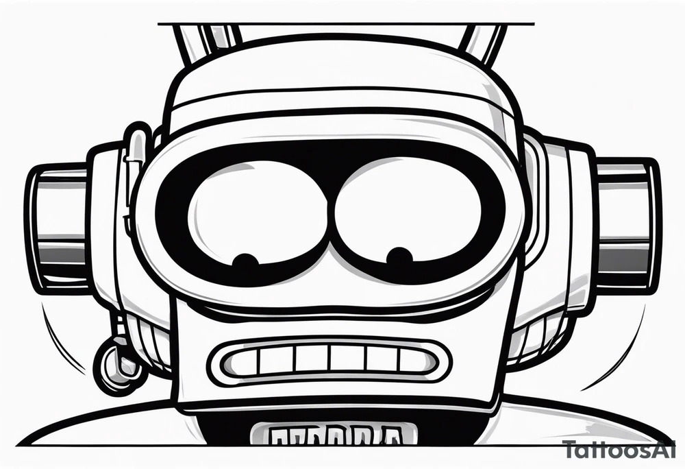 Futurama Bender Head tattoo idea