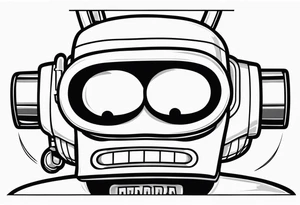 Futurama Bender Head tattoo idea