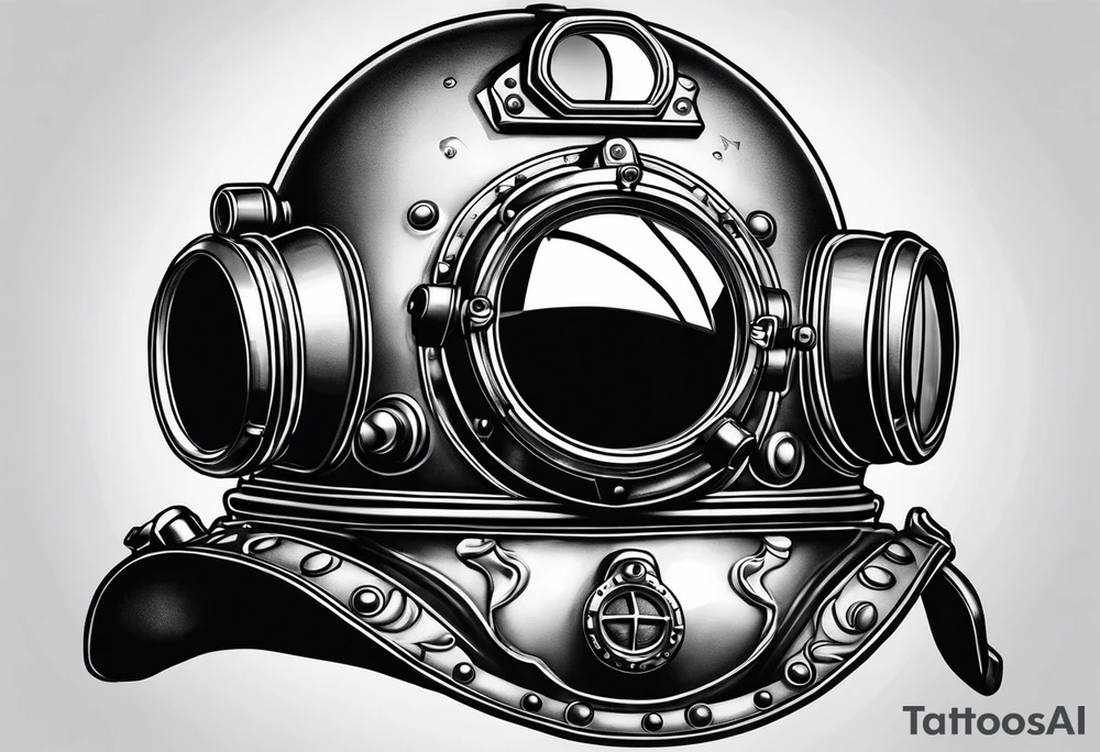mark v diving helmet tattoo idea