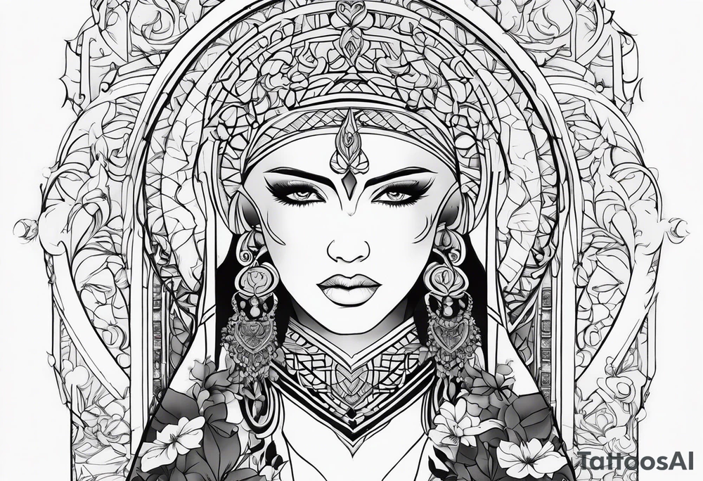 poetisa sapho de lesbo tattoo idea