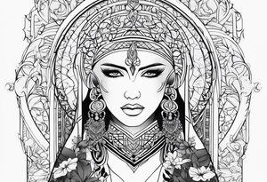 poetisa sapho de lesbo tattoo idea