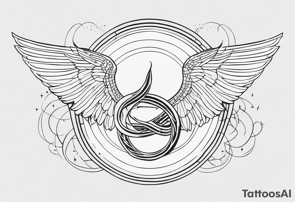 Serpent and the wings of night tattoo idea