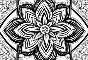 Puerto Rican flag flower tattoo idea