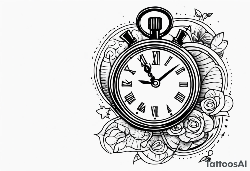 Time money tattoo idea