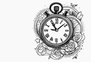 Time money tattoo idea