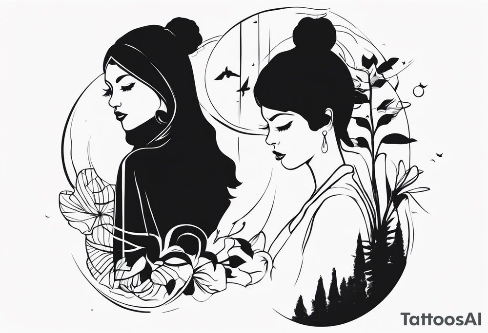 Silhouette tattoo idea