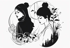 Silhouette tattoo idea