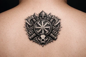 Ideas with  Slavic kolovrat tattoo idea