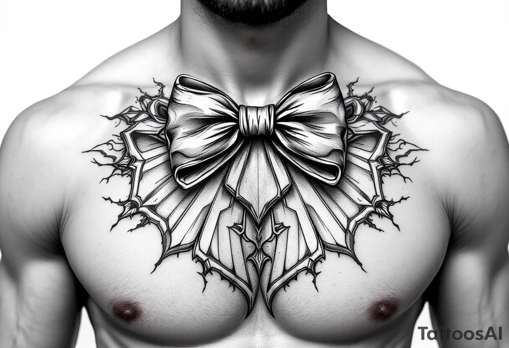 A bow tie tattoo idea