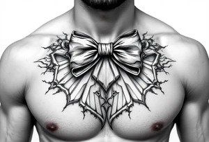 A bow tie tattoo idea