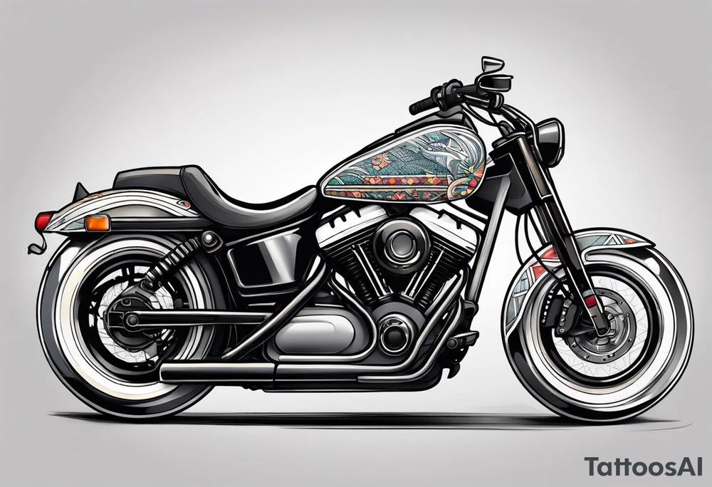 Motorcycle tattoo idea